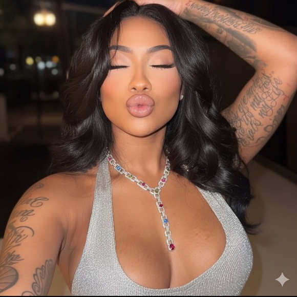 Multi colored necklace 17inch - Picture 3 of 4